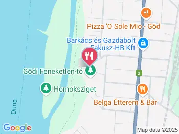 Tó Bisztró Göd a térképen