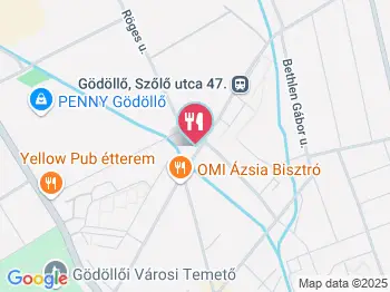 Csíkos Pizzéria Gödöllő a térképen