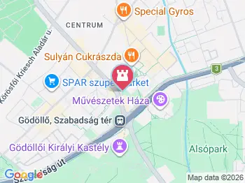 Faültető szobor Gödöllő a térképen