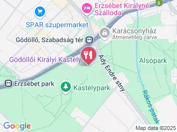 Kastélykávézó Gödöllő a térképen