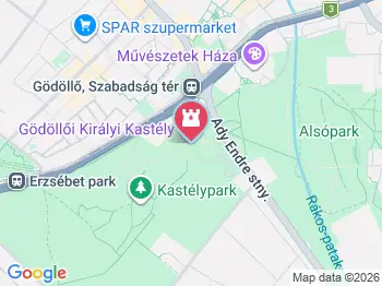 Gödöllői Királyi Kastély Királydombi pavilon Gödöllő a térképen