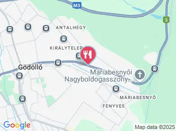 Kastélykert Étterem Gödöllő a térképen