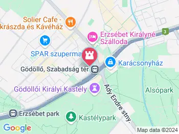 Mária-oszlop Gödöllő a térképen