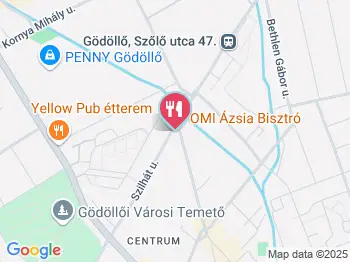 OMI Ázsia bisztró Gödöllő a térképen
