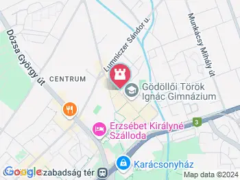 Petőfi Sándor Gödöllő a térképen