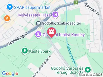 Szarvas szobor Gödöllő a térképen