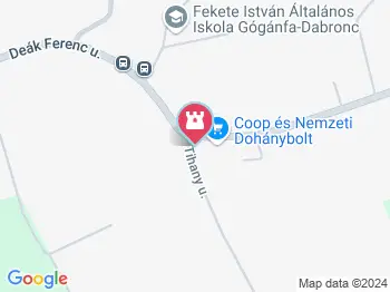 Gógánfai kápolna Gógánfa a térképen