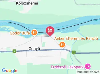 Hajóskert Vendégház Gönyű a térképen