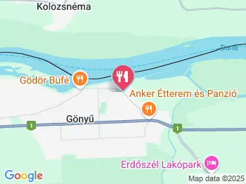 Hajóskert Vendégház Gönyű a térképen