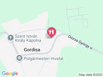 Lantos Lovastanya Csárda Gordisa a térképen