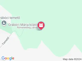 Mária-kilátó Grábóc a térképen