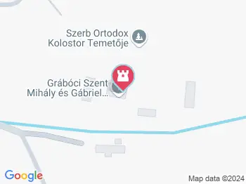 Szerb ortodox kolostor és templom Grábóc a térképen