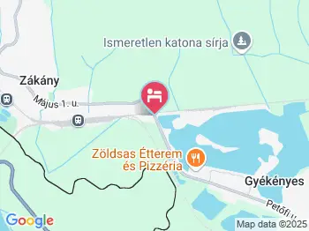 Posseidon Panzió Gyékényes a térképen