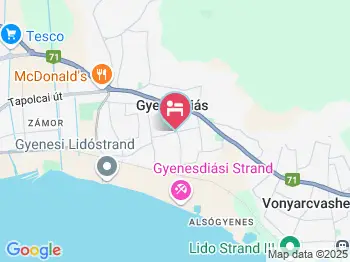 Anita Panzió Gyenesdiás a térképen