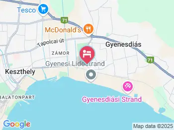 Apartman Boglárka Gyenesdiás a térképen