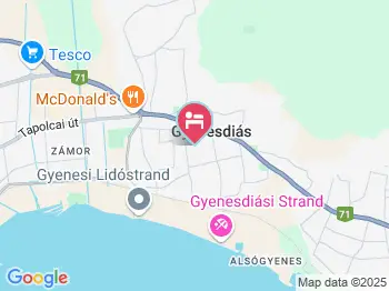 Apartman Villa Patricia Gyenesdiás a térképen