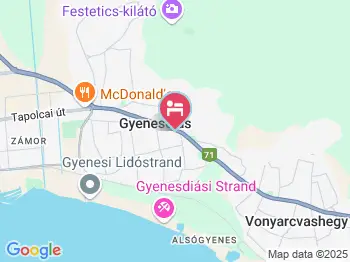 Borbála Vendégház Gyenesdiás a térképen