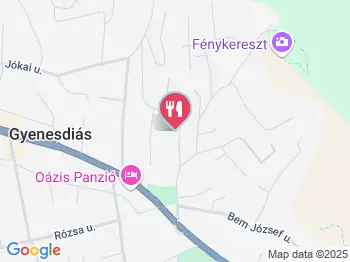 Darnay Borpince Gyenesdiás a térképen