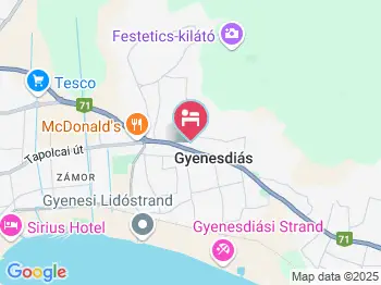 Dominika Apartman Gyenesdiás a térképen