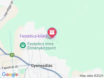 Festetics-kilátó Gyenesdiás a térképen