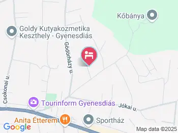 Festetics Vendégház Gyenesdiás a térképen