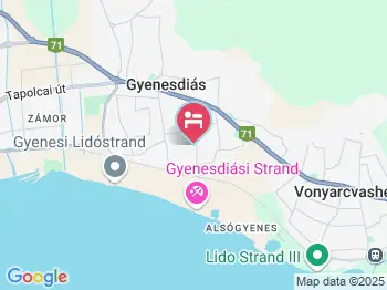 Kings Panzió Gyenesdiás a térképen