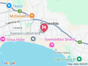 Márta Apartman Gyenesdiás a térképen