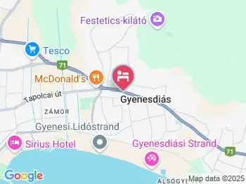 Maya Apartmanház Gyenesdiás a térképen