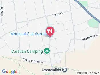 Mónisüti Cafe Gyenesdiás a térképen