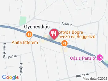 Nádas Csárda Gyenesdiás a térképen