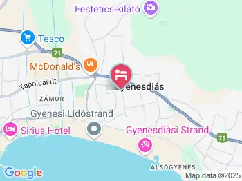 Nelli Vendégház Gyenesdiás a térképen