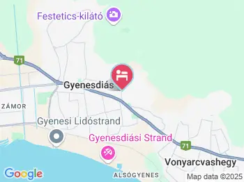 Pihenés Háza Gyenesdiás a térképen