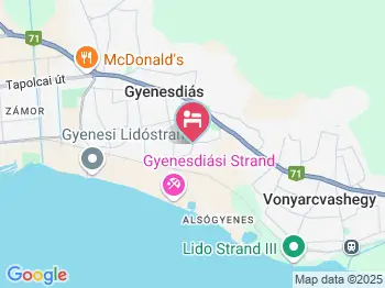 Porkoláb Apartmanház Gyenesdiás a térképen