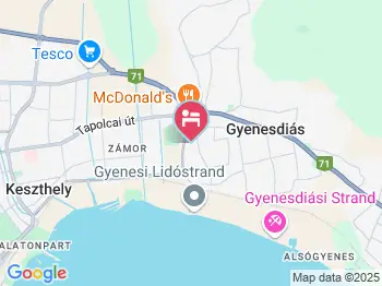 Sipos Apartmanház Gyenesdiás a térképen