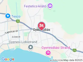 Sportház Gyenesdiás a térképen