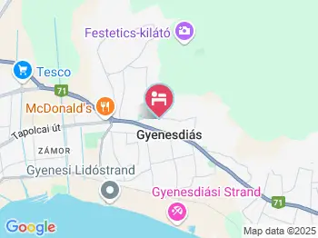 Suba Apartamanház Gyenesdiás a térképen