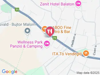 Torony Csárda Gyenesdiás a térképen