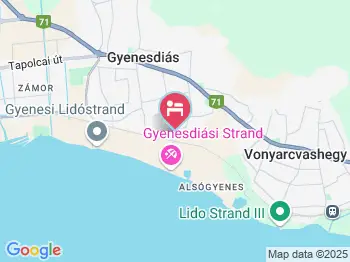 Tulipán Motel Üdülő Ifjúsági Szálló Gyenesdiás a térképen