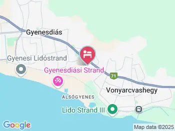 Vértesaljai Vendégház Gyenesdiás a térképen