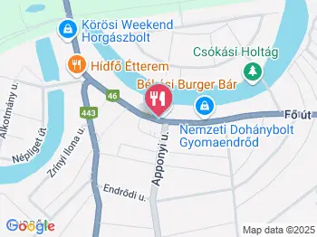 Békési Burger Bár Gyomaendrőd a térképen