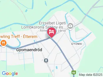 Borostyán Vendégház Gyomaendrőd a térképen