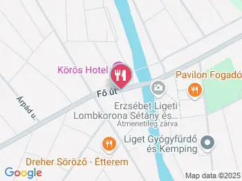 Körös Panzió és Étterem Gyomaendrőd a térképen