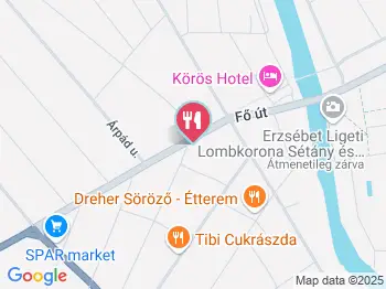 Luna Gastro Bistro Gyomaendrőd a térképen