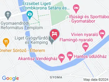 Szilvia Panzió Gyomaendrőd a térképen