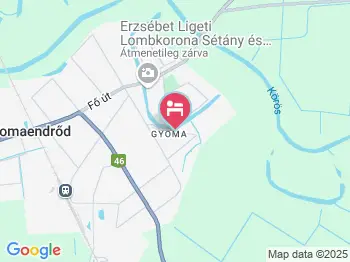 Zita Vendégház Gyomaendrőd a térképen