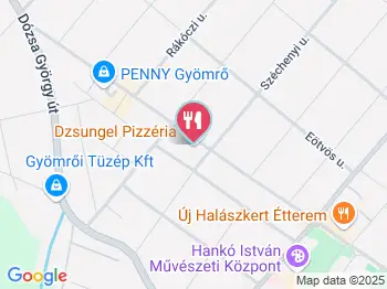 Dzsungel Pizzéria Gyömrő a térképen