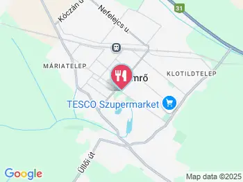 Új Halászkert Étterem Gyömrő a térképen