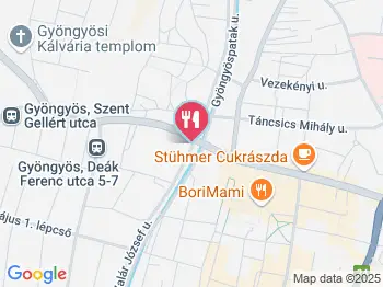 Albán Pékség Gyöngyös a térképen