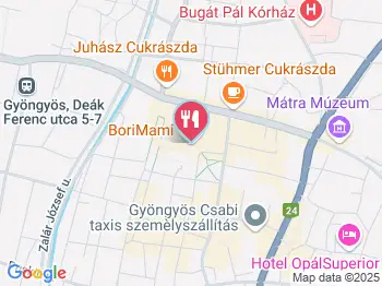 Bori Mami Gyöngyös a térképen