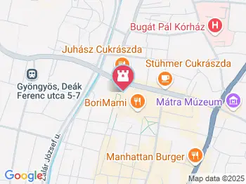 Károly Róbert-szobor Gyöngyös a térképen